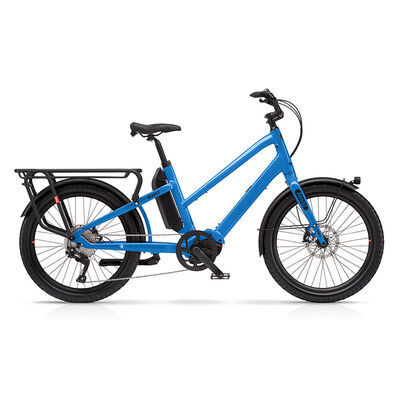 Benno Bikes Boost E CX Easy-On 1x10sp Cargo Bike CX 250W 85Nm Motor, 500Wh Battery, Step-Thru frame Machine Blue