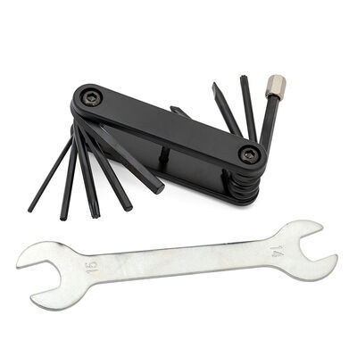 4-Jeri Basic Tool Kit 12 F Folding 2,3,4,5,6,8mm Hex, Flat & X, T20,25, 14/15 Pedal