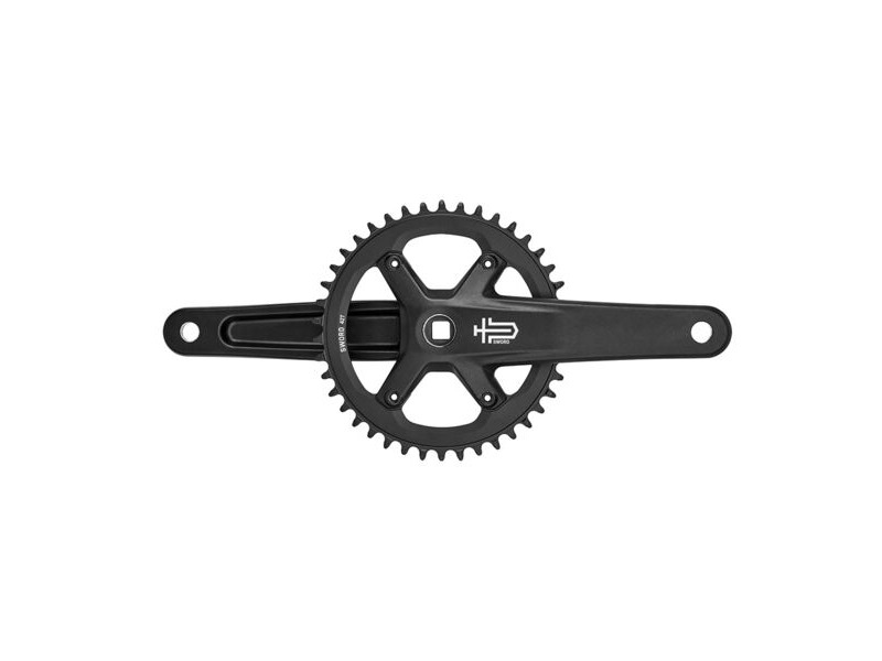 MicroSHIFT Sword Black 1x Crankset Alloy Arms, Square Taper fit, 42T Chainring, BB Not included click to zoom image