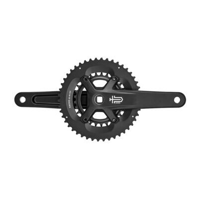 MicroSHIFT Sword Black 2x9 Crankset Alloy Arms, Square Taper fit, 46/29T Chainrings, BB Not included