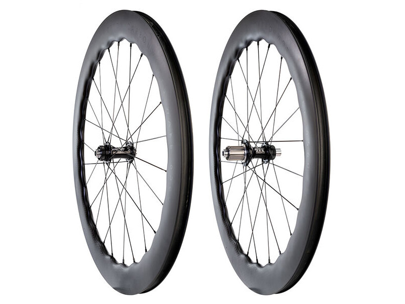 Princeton CarbonWorks Wake 6560 65/60mm deep carbon Disc rim, White Industries Hubs click to zoom image