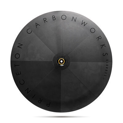 Princeton CarbonWorks Blur 633 Rear Aerodisc 65/60mm deep carbon with aero cover Disc rim, Tactic Hub Shimano HG