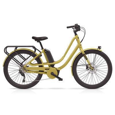 Benno Bikes eJoy Performance Step-Thru 1x10sp Cargo bike, 250W 65Nm Performance Motor, 500Wh battery, Step-Thru frame Citron green