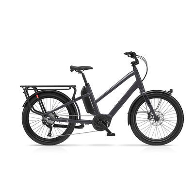 Benno Bikes Boost E Performance Step-Thru 1x10sp Cargo Bike 250W 65Nm Performance Motor, 500Wh Battery, Step-Thru frame Anthracite Grey