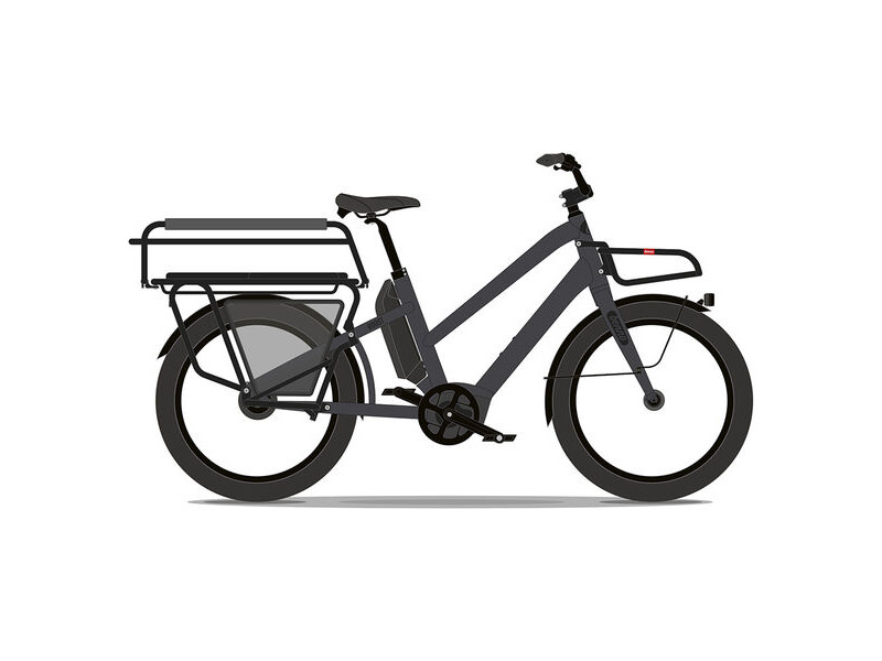 Benno Bikes Boost E Performance Fully Loaded Step-Thru 1x10sp Cargo Bike 250W 65Nm Performance Motor, 500Wh Battery, Step-Thru frame, Fully Loaded Anthracite Grey click to zoom image