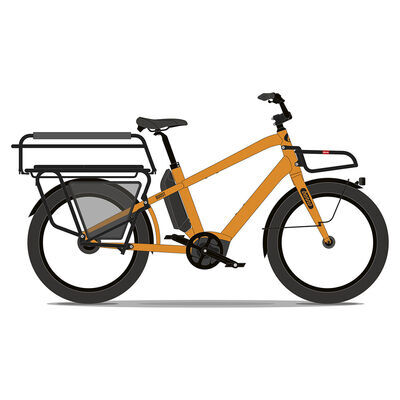Benno Bikes Boost E Performance Fully Loaded Unisex 1x10sp Cargo Bike 250W 65Nm Performance Motor, 500Wh Battery, Low Step Over frame, Fully Loaded Neon Orange