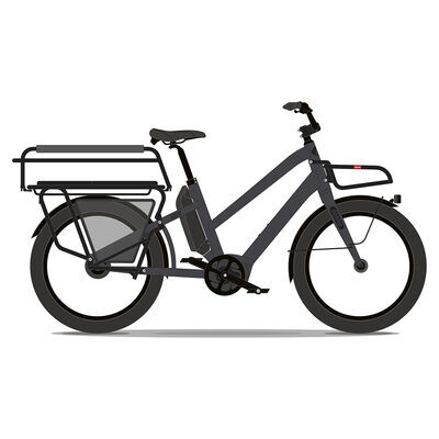 Benno Bikes Boost E CX Step-Thru 1x10sp Cargo Bike CX 250W 75Nm Motor, 500Wh Battery, Step-Thru frame Anthracite Grey
