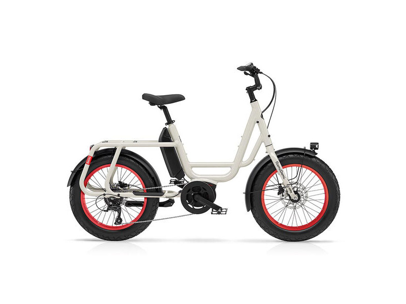 Benno Bikes RemiDemi Performance 1x9sp Cargo Bike, 250W 65Nm Performance Motor, 400Wh battery, Step-Thru frame Chai Latte Gry click to zoom image