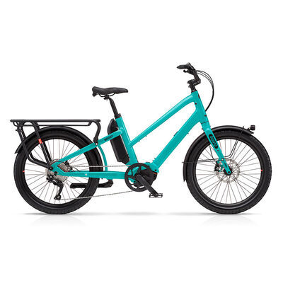 Benno Bikes Boost E CX Easy-On 1x10sp Cargo Bike CX 250W 85Nm Motor, 500Wh Battery, Step-Thru frame Aqua Green