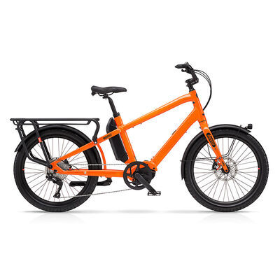 Benno Bikes Boost E CX Regular 1x10sp Cargo Bike CX 250W 85Nm Motor, 500Wh Battery, Low Step-Over frame Neon Orange