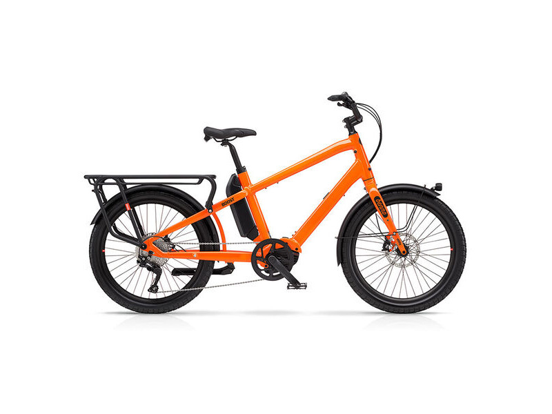 Benno Bikes Boost E CX Regular 1x10sp Cargo Bike CX 250W 85Nm Motor, 500Wh Battery, Low Step-Over frame Neon Orange click to zoom image
