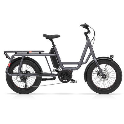 Benno Bikes RemiDemi XL Performance 1x9sp Cargo Bike, 250W 65Nm Performance Motor, 400Wh battery, Easy On frame Anthracite Grey