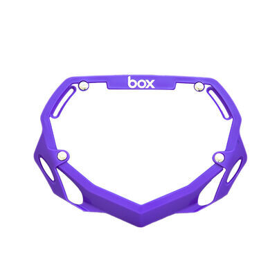 BOX BMX TWO Numberplate 6.5x9" Small Purple  click to zoom image